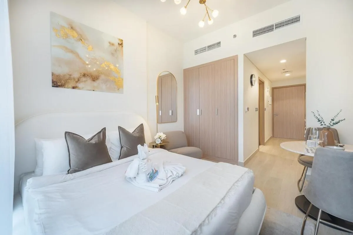 Serene Studio Apartment At Azizi Riviera Near To Burj Khalifa Dubai 0*,  United Arab Emirates